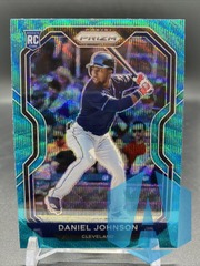 2021 Panini Prizm Tier II Teal Wave Prizm RC #170 Daniel Johnson Cleveland